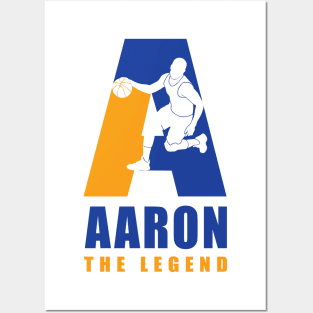 Aaron Custom Player Basketball Your Name The Legend Posters and Art